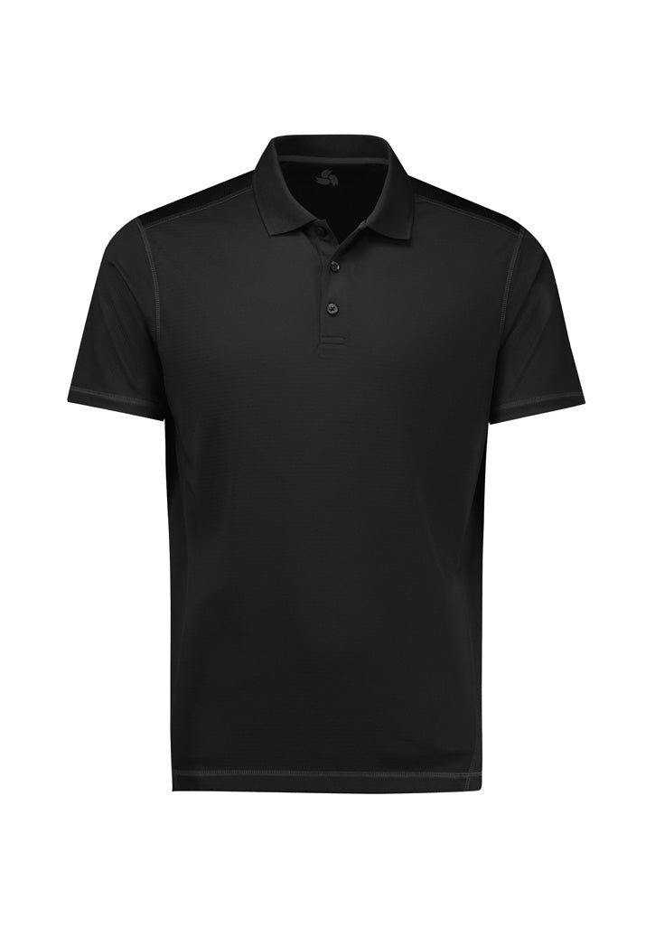 P419MS Mens Dart Short Sleeve Polo - Black/Black
