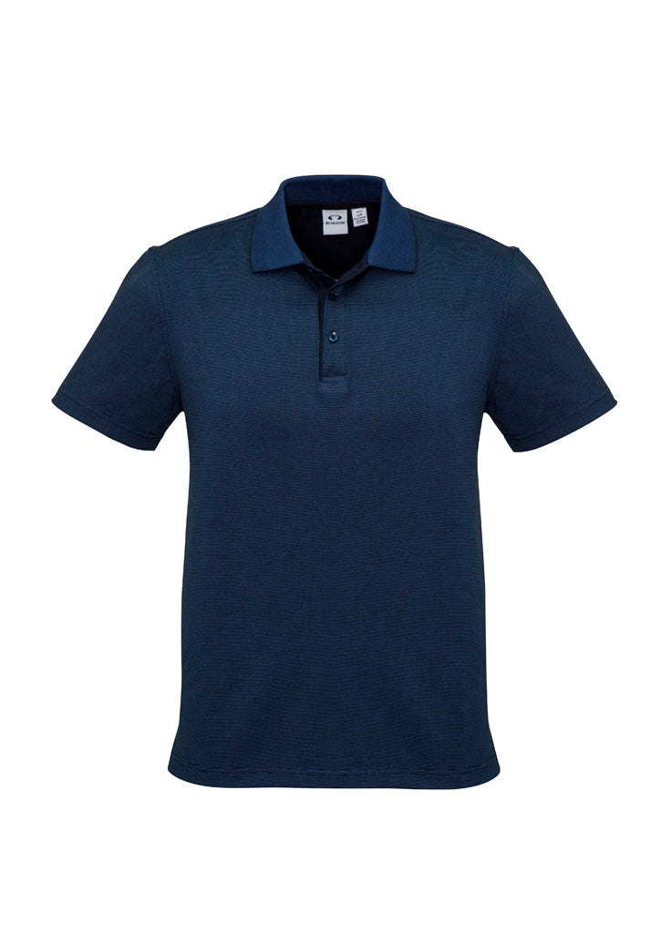 P501MS Mens Shadow Short Sleeve Polo - Carbon Blue