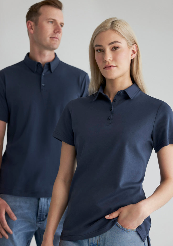 P515MS Mens Lotus Short Sleeve Polo - Mineral Blue