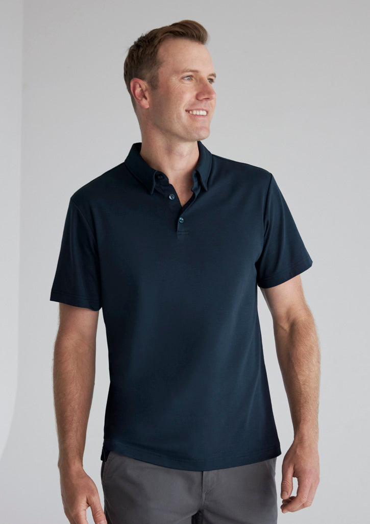 P515MS Mens Lotus Short Sleeve Polo - Navy