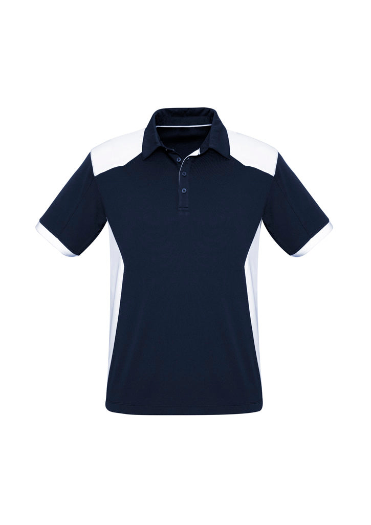 P705MS Mens Rival Short Sleeve Polo - Navy/White