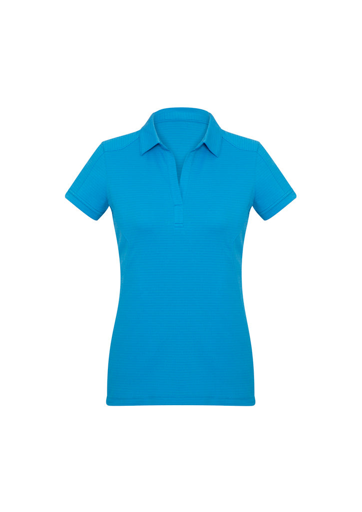 P706LS Womens Profile Short Sleeve Polo - Cyan