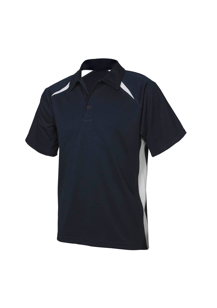 P7700 Mens Splice Short Sleeve Polo - Navy/White