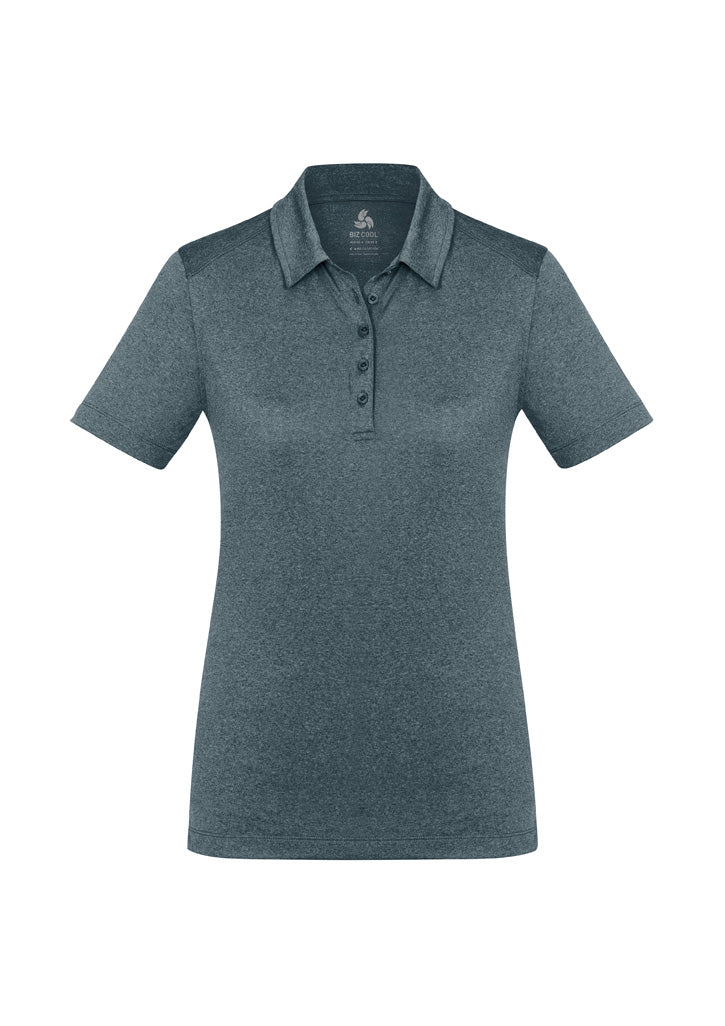 P815LS Womens Aero Short Sleeve Polo - Charcoal
