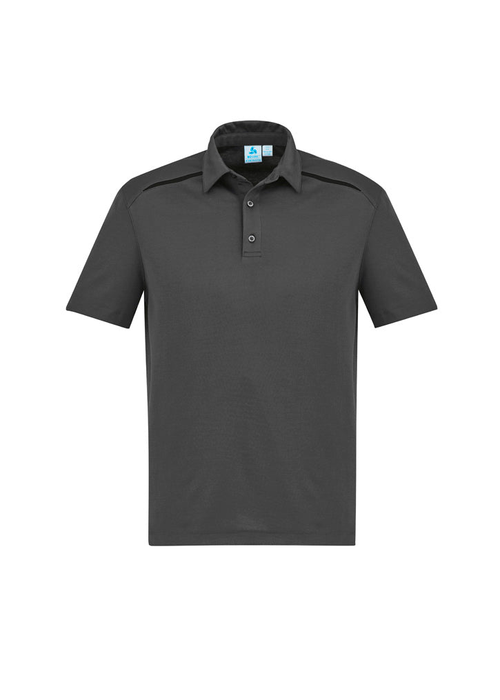 P901MS Mens Sonar Short Sleeve Polo - Grey/Black