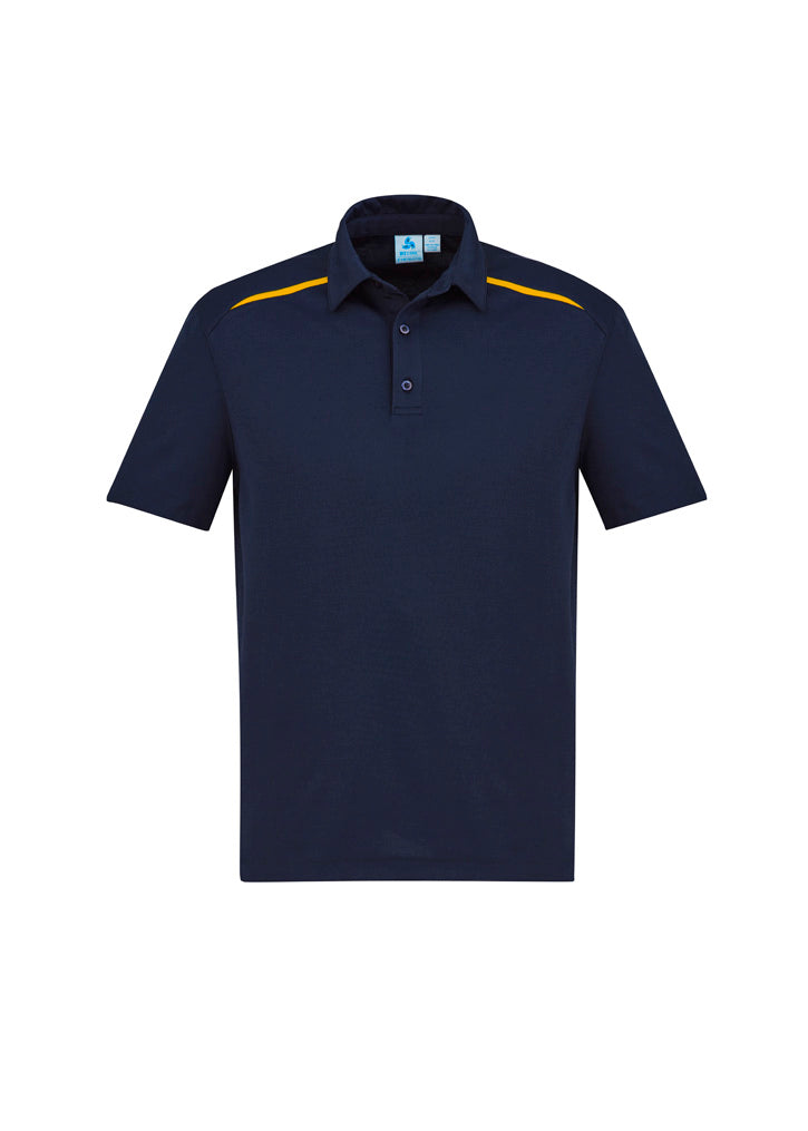 P901MS Mens Sonar Short Sleeve Polo - Navy/Gold