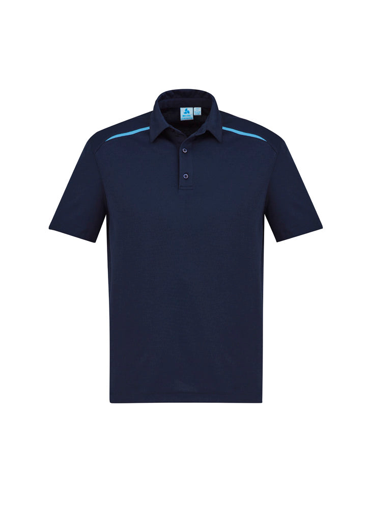 P901MS Mens Sonar Short Sleeve Polo - Navy/Sky