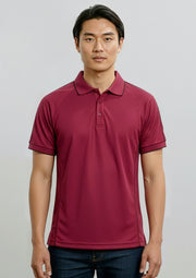 P9900 Mens Resort Short Sleeve Polo - Cherry/Maroon