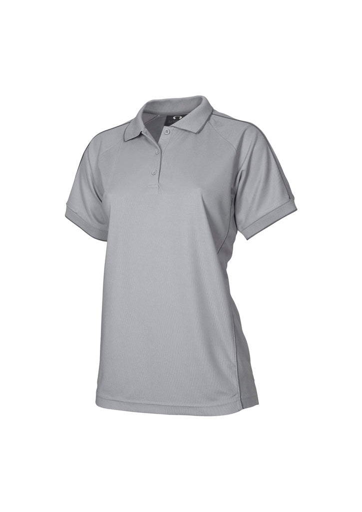 P9925 Womens Resort Short Sleeve Polo - Grey/Charcoal