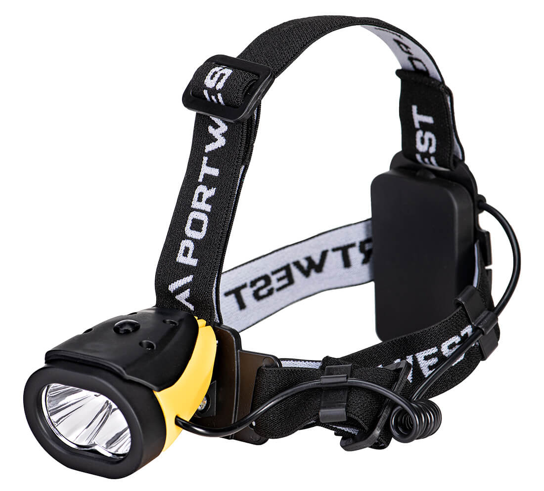 PA63 - Portwest Dual Power Head Light in Yellow/Black