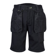 PW345 - PW3 Removable Holster Work Shorts in Black