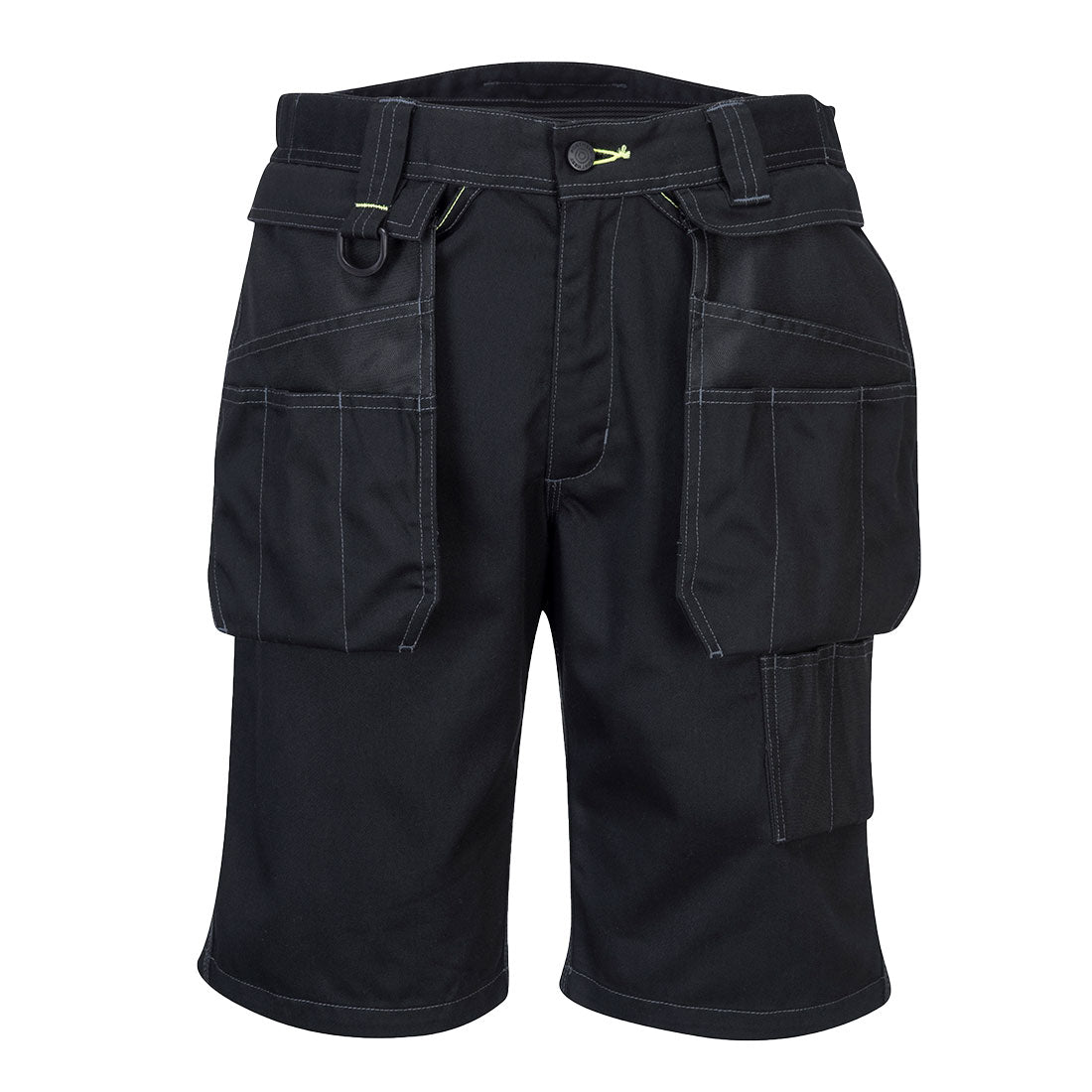 PW345 - PW3 Removable Holster Work Shorts in Black
