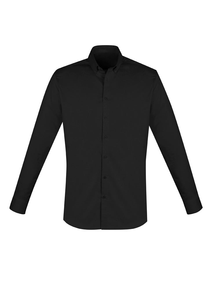 S016ML Mens Camden Long Sleeve Shirt - Black