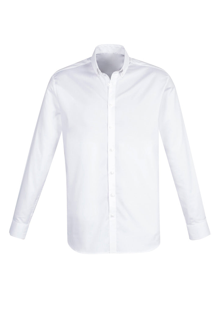 S016ML Mens Camden Long Sleeve Shirt - White