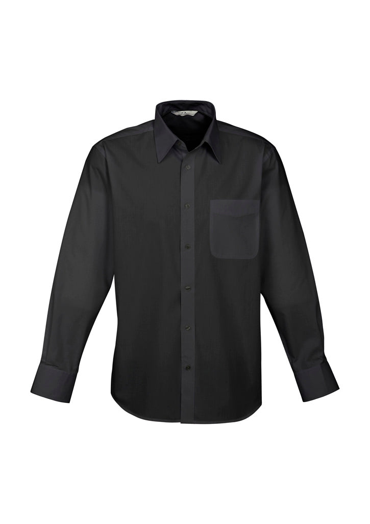 S10510 Mens Base Long Sleeve Shirt - Black