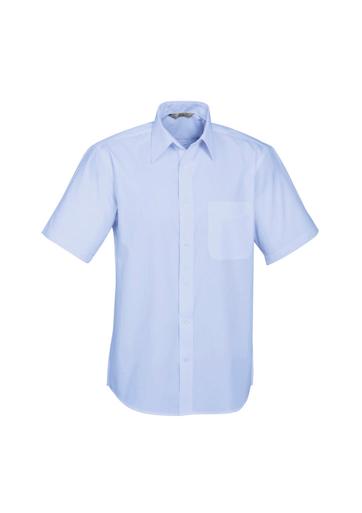 S10512 Mens Base Short Sleeve Shirt - Blue