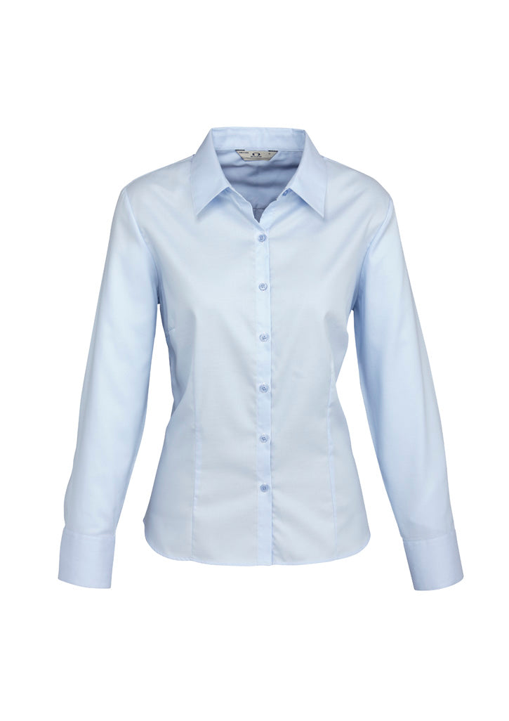 S118LL Womens Luxe Long Sleeve Shirt - Blue
