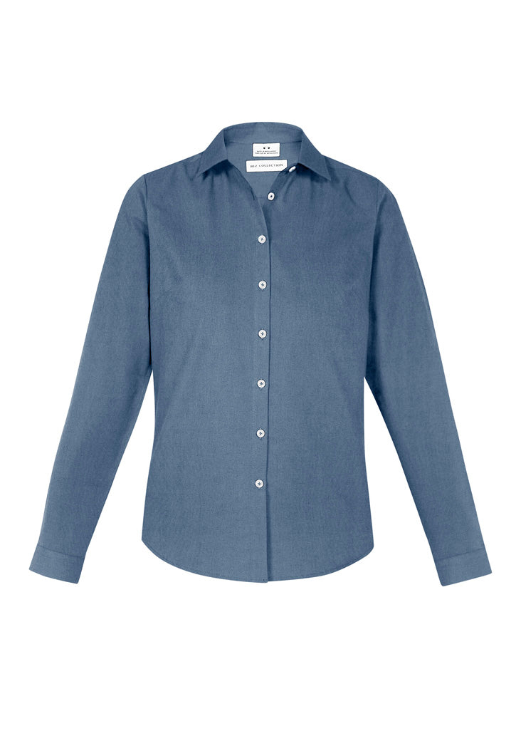 S127LL Womens Memphis Long Sleeve Shirt - Grey Smoke