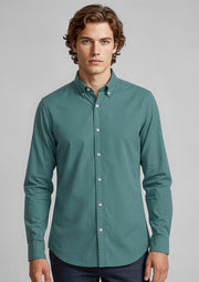 S127ML Mens Memphis Long Sleeve Shirt - Jasper Green