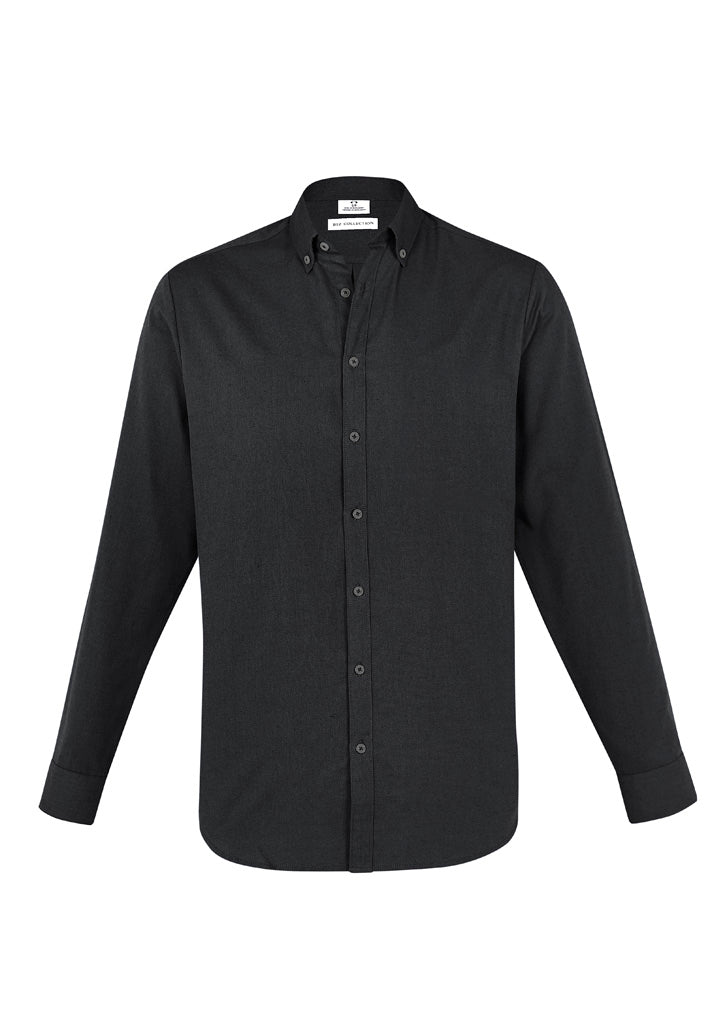 S127ML Mens Memphis Long Sleeve Shirt - Black