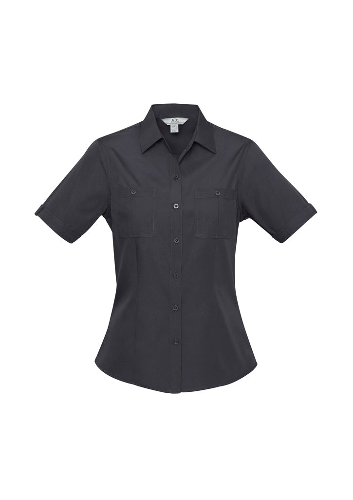 S306LS Womens Bondi Short Sleeve Shirt - Charcoal