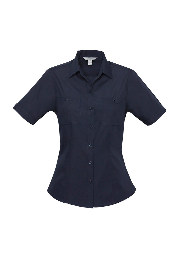 S306LS Womens Bondi Short Sleeve Shirt - Navy