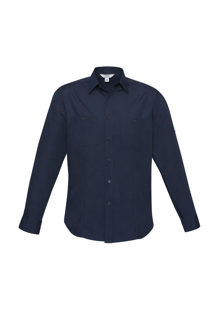 S306ML Mens Bondi Long Sleeve Shirt - Navy