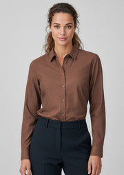 S421LL Womens Soul Long Sleeve Shirt - Rust