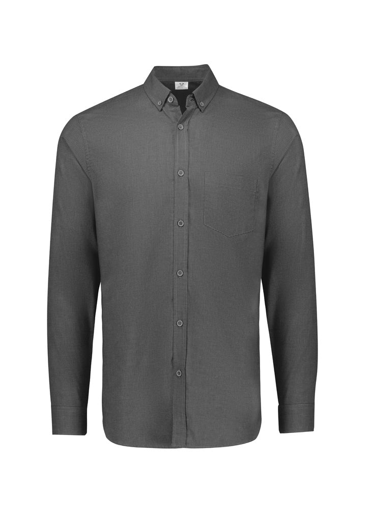 S421ML Mens Soul Long Sleeve Shirt - Grey