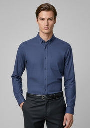 S421ML Mens Soul Long Sleeve Shirt - Navy
