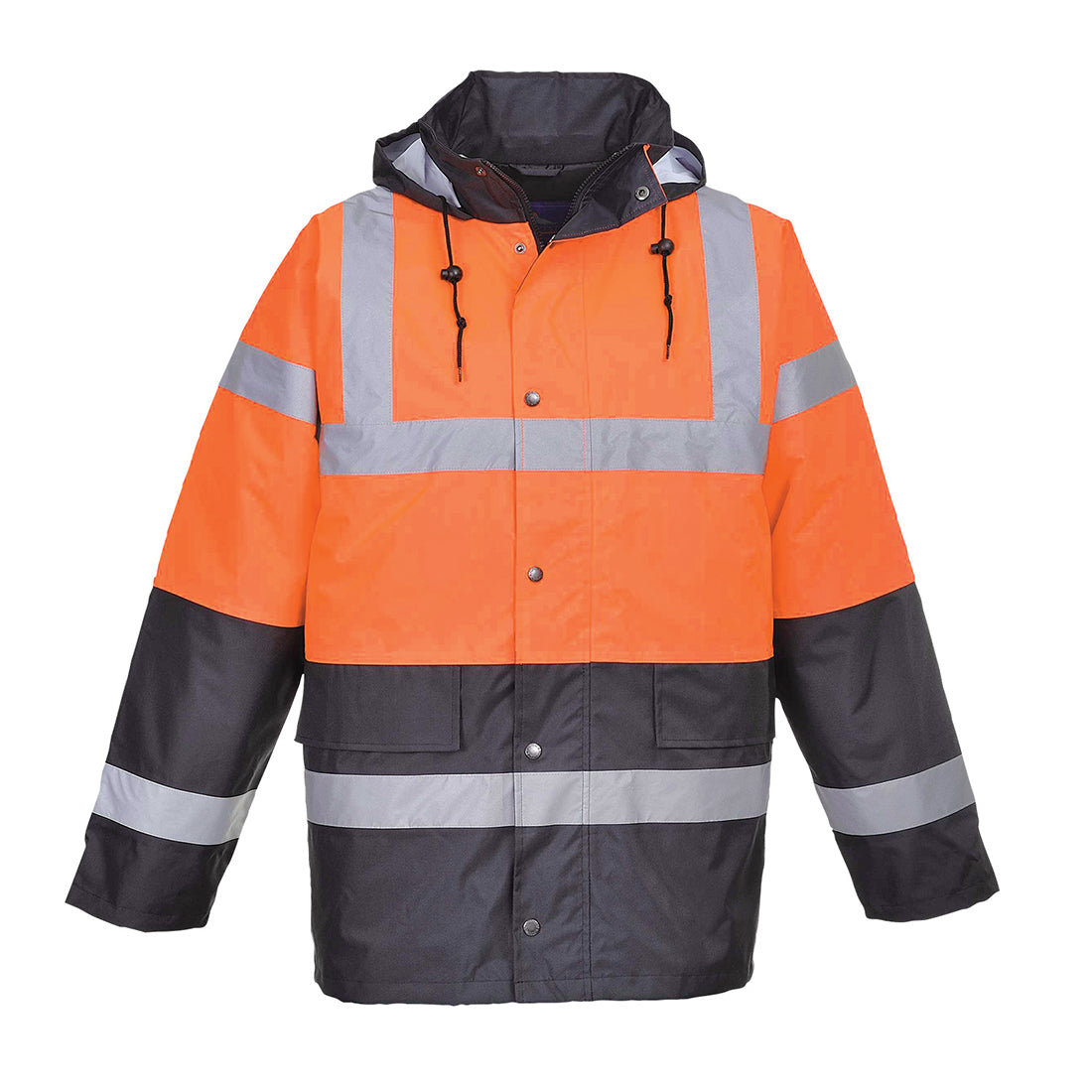 S467 - Hi-Vis Contrast Winter Traffic Jacket in Orange
