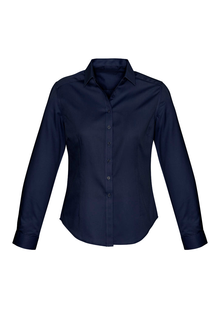 S522LL Womens Dalton Long Sleeve Shirt - Navy