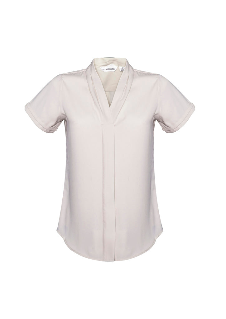 S628LS Womens Madison Short Sleeve Shirt - Ivory