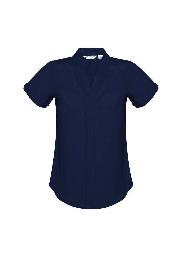 S628LS Womens Madison Short Sleeve Shirt - Midnight Blue