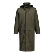 S658 - Flexatex Chem Long Coat in Forest Nights