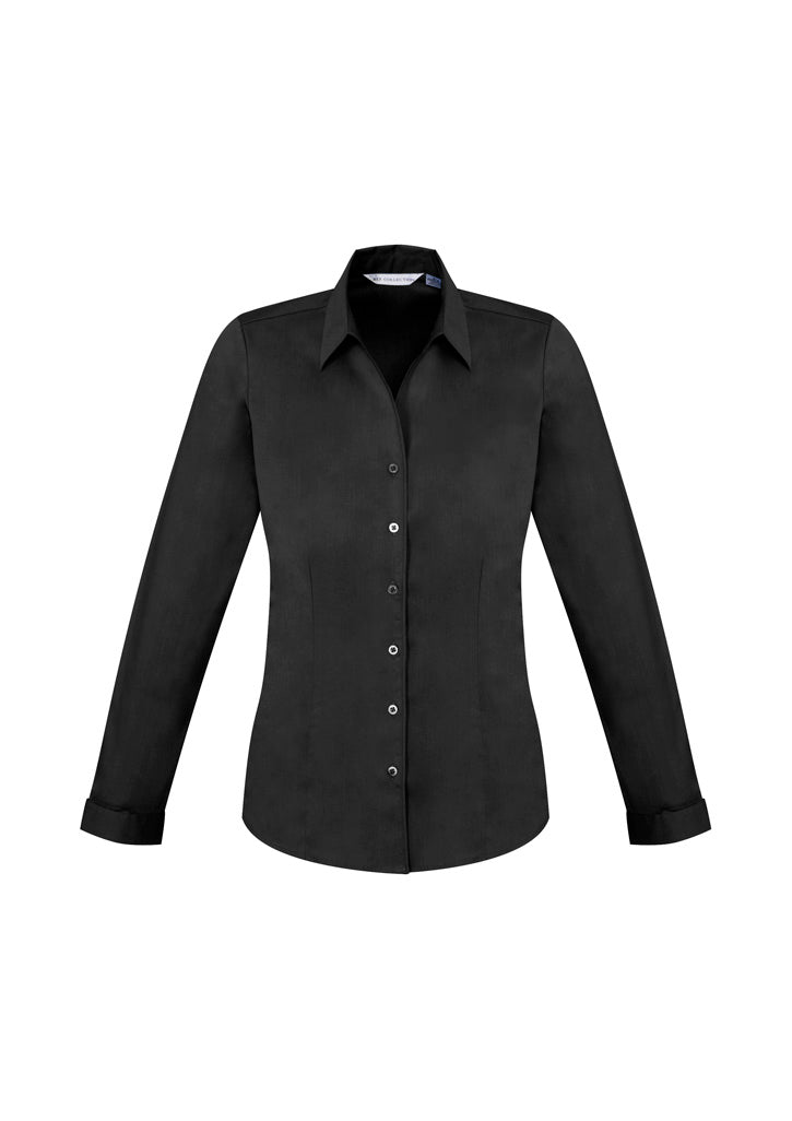 S770LL Womens Monaco Long Sleeve Shirt - Black