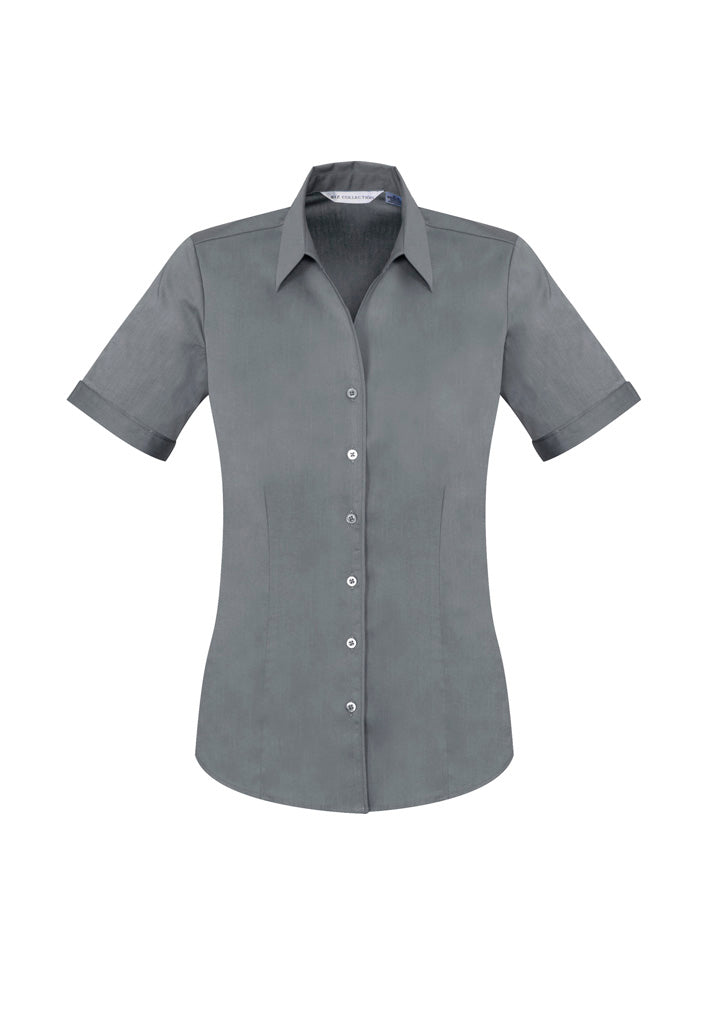 S770LS Womens Monaco Short Sleeve Shirt - Platinum