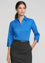S770LT Womens Monaco 3/4 Sleeve Shirt - Electric Blue