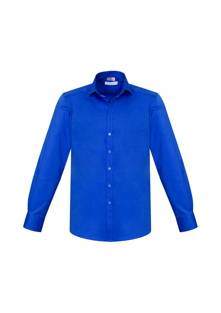 S770ML Mens Monaco Long Sleeve Shirt - Electric Blue