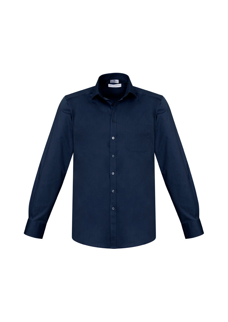 S770ML Mens Monaco Long Sleeve Shirt - Ink