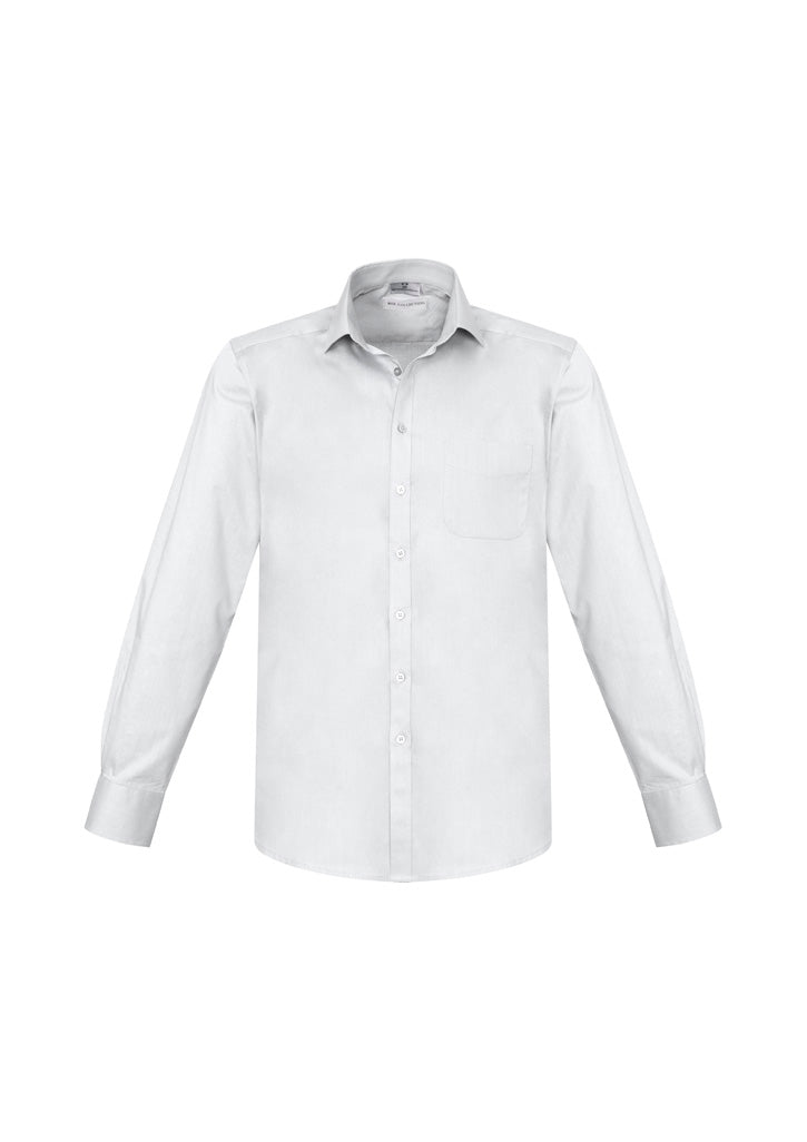 S770ML Mens Monaco Long Sleeve Shirt - White