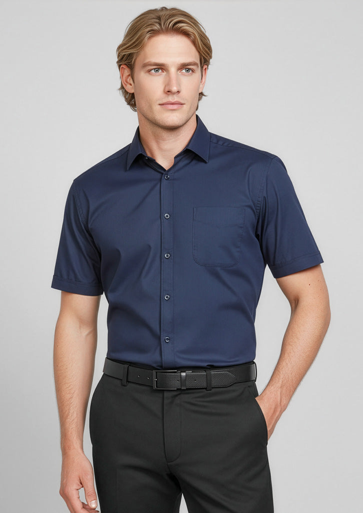 S770MS Mens Monaco Short Sleeve Shirt - Ink