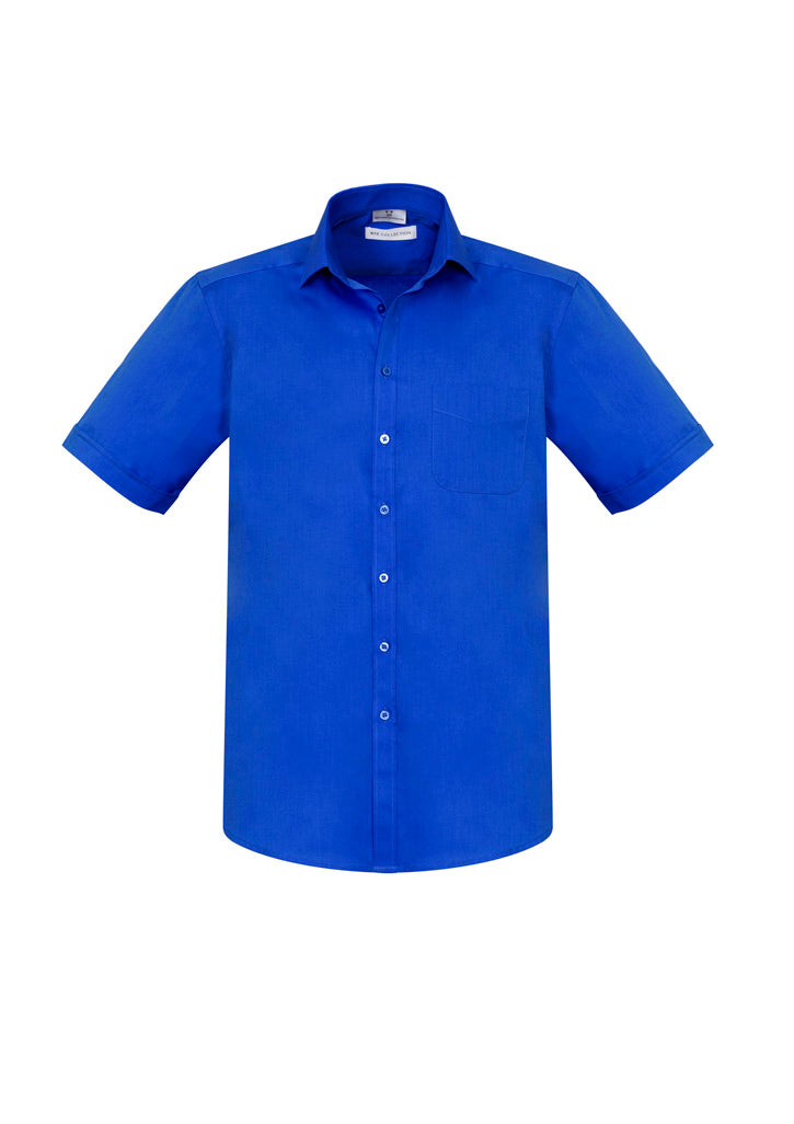 S770MS Mens Monaco Short Sleeve Shirt - Electric Blue