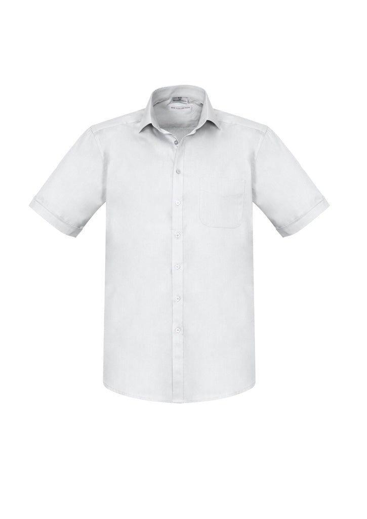 S770MS Mens Monaco Short Sleeve Shirt - White