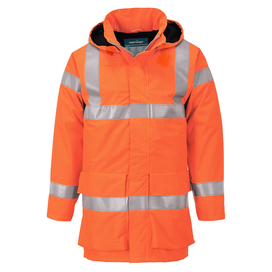 S774 - Bizflame Rain Hi-Vis Multi Light FR Jacket in Orange