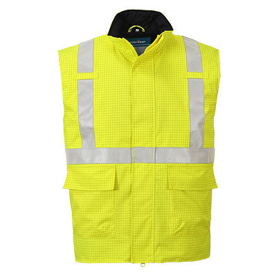 S776 - Bizflame Rain Hi-Vis Anti-Static FR Bodywarmer