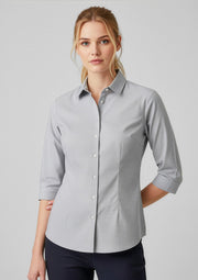 S910LT Womens Jagger 3/4 Sleeve Shirt - Silver