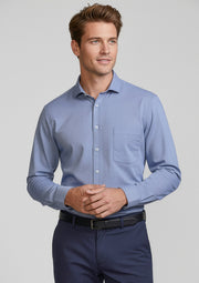 S910ML Mens Jagger Long Sleeve Shirt - French Blue
