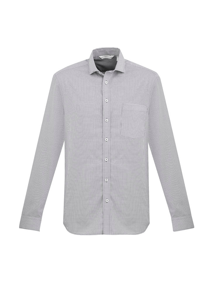 S910ML Mens Jagger Long Sleeve Shirt - Silver