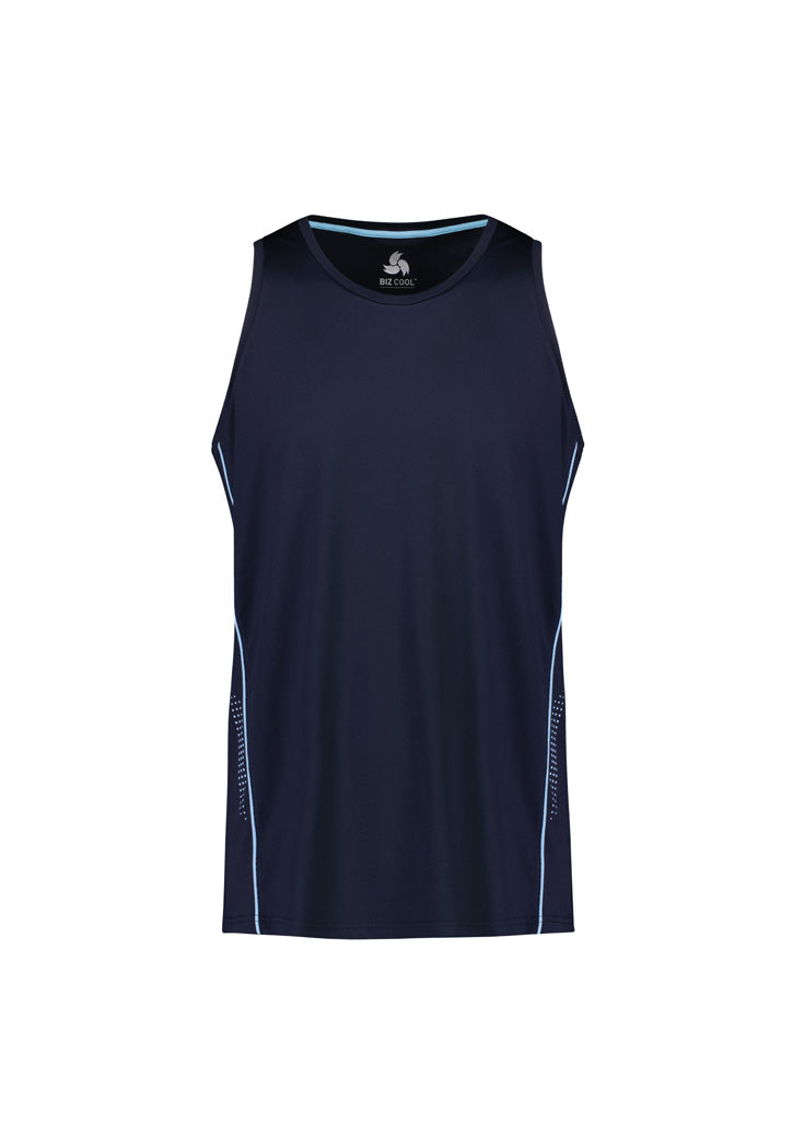 SG319M Mens Balance Singlet - Navy/Sky